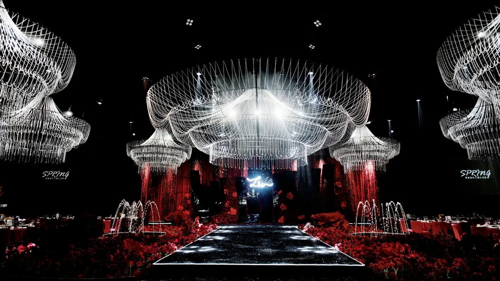 Black & Red Crystal wedding design project cover