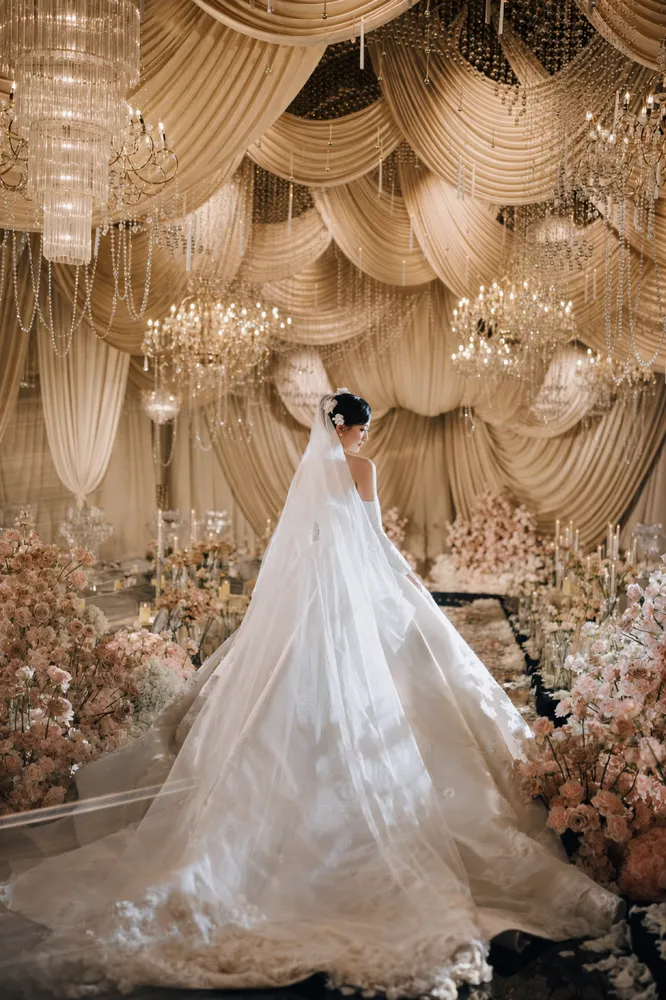 Mocha Drapery wedding design project cover