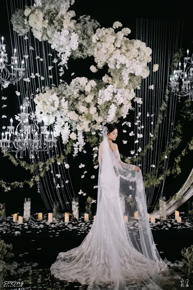 White & Green Korean wedding design project cover